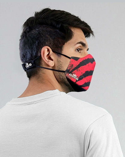 Gods - Xator Combat Face Protector Mask - Red Black Claw - Accessories