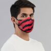 Xator Combat Face Protector Mask (Red Black) - RoadGods