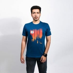 Trees and Wolf Men's T-shirt - Gods Exclusive Collection - RoadGods